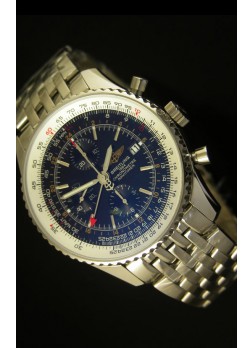 Breitling Navitimer World GMT - Ultima Edición Réplica a Escala 1:1 Dial Negro