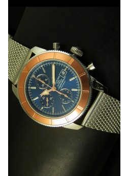 Breitling Super Ocean Reloj Suizo Cronógrafo, Dial Azul