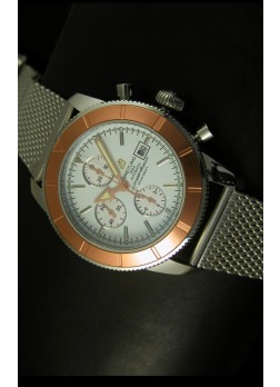 Breitling Super Ocean Cronografo con Bisel de Oro Reloj Suizo