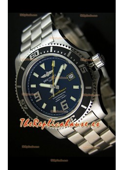 Breitling SuperOcean Abyss Réplica Suiza – REPLICA ESPEJO – 44 mm con marcadores amarillos 
