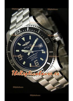Breitling SuperOcean Abyss Réplica Suiza – REPLICA ESPEJO – 44 mm con marcadores blancos 