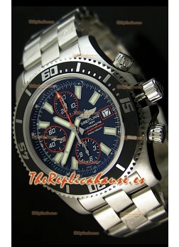 Breitling SuperOcean Abyss Réplica Suiza – REPLICA ESPEJO – 44 mm con marcadores naranjas     