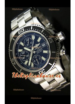 Breitling SuperOcean Abyss Réplica Suiza – REPLICA ESPEJO – 44 mm con marcadores blancos 