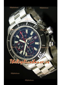 Breitling SuperOcean Abyss Réplica Suiza – REPLICA ESPEJO – 44 mm con marcadores rojos     