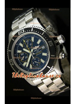 Breitling SuperOcean Abyss Réplica Suiza – REPLICA ESPEJO – 44 mm con marcadores amarillos 