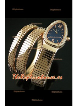 Bulgari Serpenti para damas con Movimiento Japonés de Cuarzo – Bisel de diamantes 