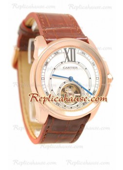 Calibre de Cartier Flying Tourbillon Reloj Réplica