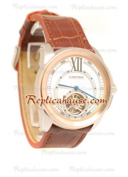 Calibre de Cartier Flying Tourbillon Reloj Réplica