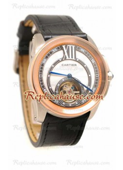 Calibre de Cartier Flying Tourbillon Reloj Réplica