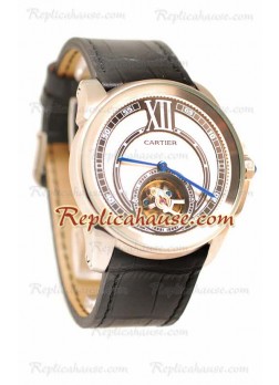 Calibre de Cartier Flying Tourbillon Reloj Réplica