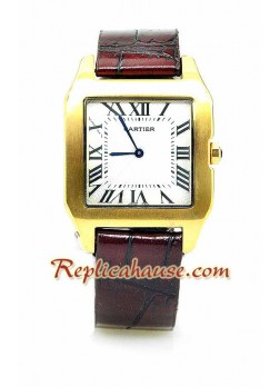 Cartier Dumont Leather Reloj Réplica