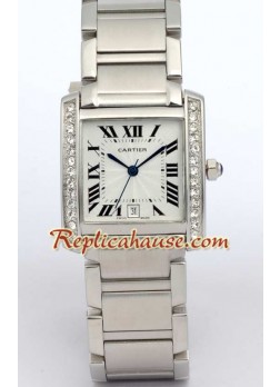 Cartier Tank Francaise Gry Modele Men's