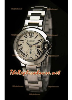 Ballon De Cartier Reloj para Señoras de Acero Inoxidable