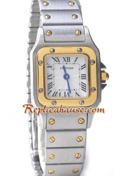 Cartier Réplica Santos Dos Tonos Dama