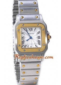 Cartier Réplica Santos Dos Tonos para Hombre