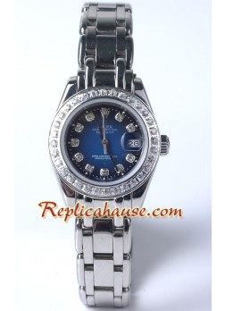 Rolex Réplica Datejust - Silver - Dama -
