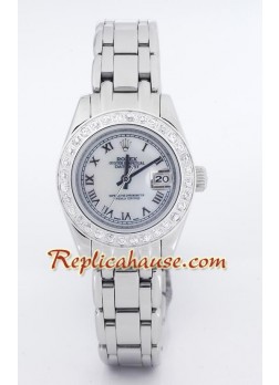 Rolex Réplica Datejust - Silver - Dama -