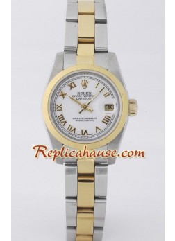 Rolex Réplica Datejust - Two-tone- Dama -