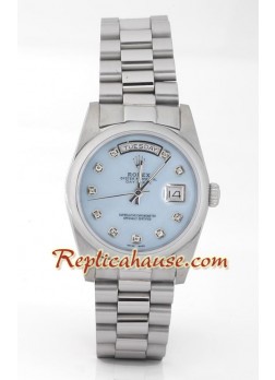 Rolex Réplica Day Date Silver