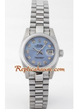 Rolex Réplica Datejust - Silver- Dama -