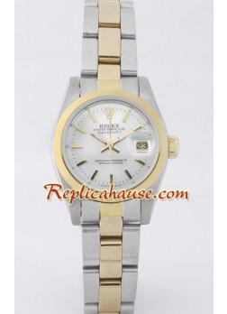Rolex Réplica Datejust - Two-tone- Dama -