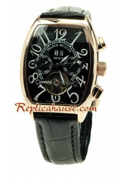Franck Muller Conquistador Oro Rosa Tourbillon Reloj