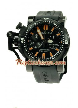 Graham Overtamaño Chronofighter Divers Reloj Suizo de imitación - PVD