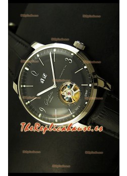 Glashuette Turbillón Réplica Japonesa con esfera negra