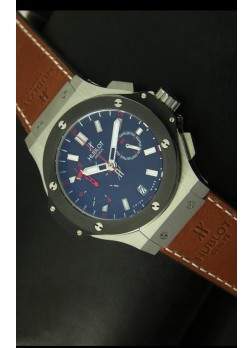 Hublot Big Bang Reloj de Cuarzo Suizo de 45MM, Bisel de Acero Inoxidable Cerámica