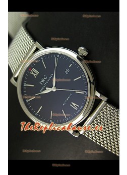 IWC Schaffhausen Réplica suiza en Malla de Acero