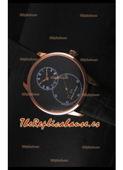 Jaquet Droz Grande Seconde Black Enamel Reloj con Caja en Acero Inoxidable Dial Negro
