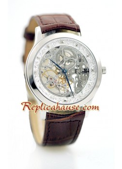 Jaeger LeCoultre Skeleton Reloj Suizo de imitación