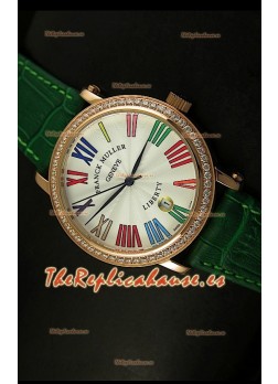 Franck Muller Master of Complications Liberty, Reloj Japonés, correa verde