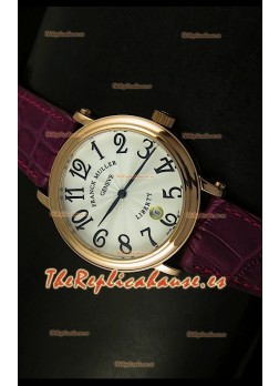 Franck Muller Master of Complications Liberty, Reloj Japonés, correa color granate