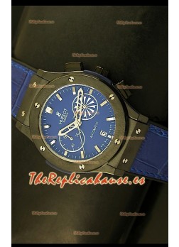 Hublot Classic Fusion Chrono, Reloj Réplica Japonés en Cuarzo, Dial en Azul
