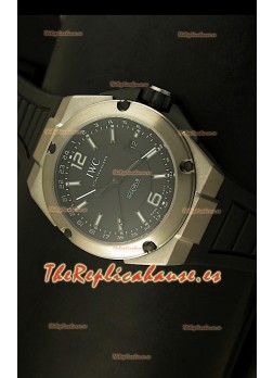 IWC Ingenieur Reloj Réplica Suiza en Titanio Completo, Dial Negro
