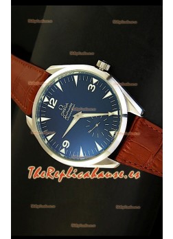 Omega Seamaster Railmaster, Reloj Réplica Japonesa, correa de cuero marrón