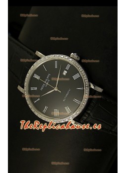 Patek Philippe Calatrava 5120 Reloj Réplica Suiza en Acero - Horas en Números Romanos