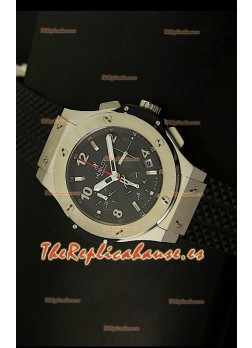 Hublot Big Bang, Reloj Suizo en Acero Inoxidable 41MM, réplica en escala 1:1