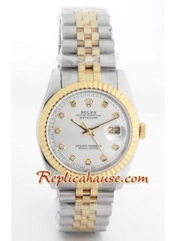 Rolex Réplica Datejust Reloj - Dos Tonos