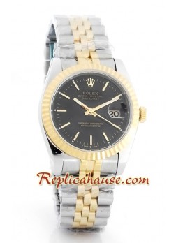 Rolex Réplica Datejust Reloj - Dos Tonos