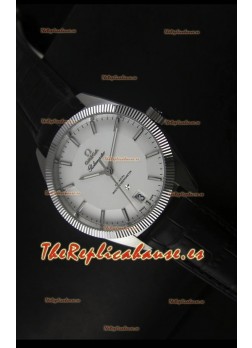 Omega Globemaster Reloj Suizo Co-Axial Dial Blanco Acero Inoxidable - Reloj Réplica Espejo 1:1