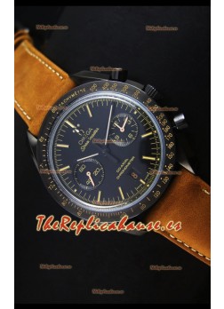 Omega Speedmaster Dark Side of the Moon - Reloj Suizo Negro con Estilo de Época Edición Espejo 1:1