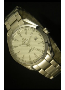 Omega Seamaster Aqua Terra Co-Axial Reloj Suizo Dial Blanco