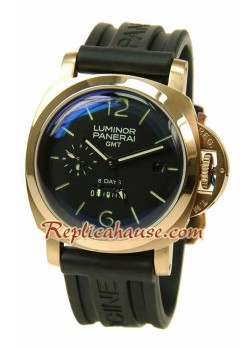 Panerai Luminor GMT 8 Days Reloj Suizo de imitación