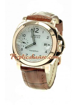 Panerai Luminor 00111 Oro Rosa Reloj de imitación Japonés