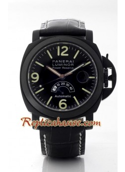 Panerai Luminor PVD Bateria de Reserva Reloj Suizo de imitación