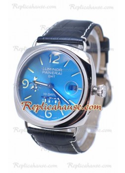 Panerai Radiomir GMT 10 Days Reloj Suizo Blue Face