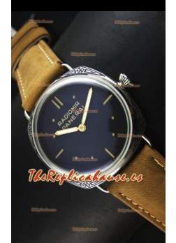 Panerai Radiomir PAM425 Caja con Grabados Floral en Acero Inoxidable