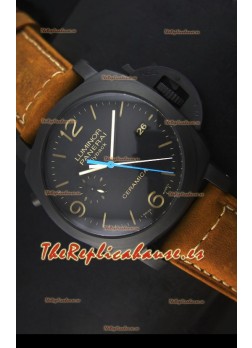 Panerai Luminor PAM00580 1950 3 Days Chrono Flyback Reloj de Cerámica Movimiento P.9100